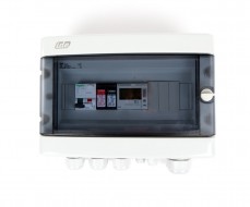 Boitier de protection et de coupure AC 230V - 16A - 30mA - 1E/1S - compteur d'énergie