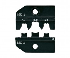 Profil de sertissage Knipex pour pince à sertir universelle - connecteur MC4 - 4/6/10 mm²